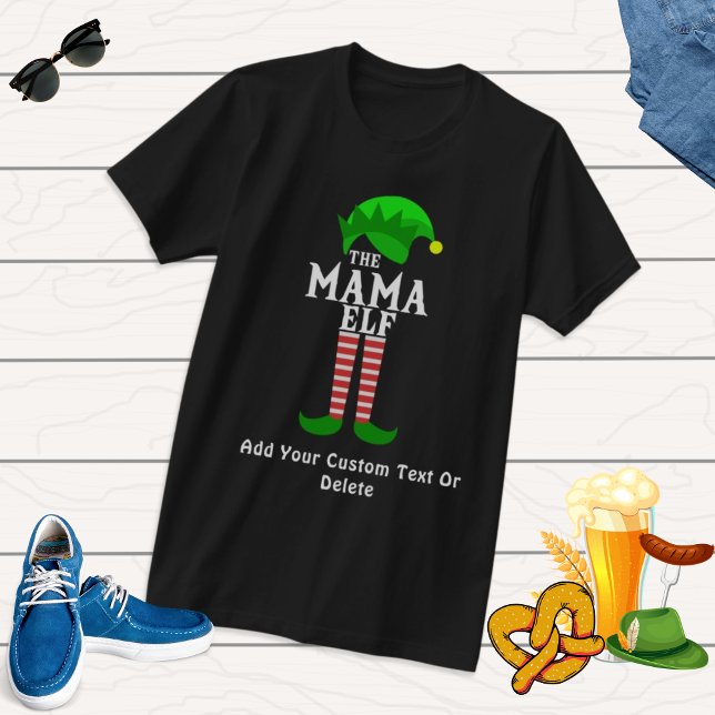 Julfamiljen i Mamma ELF matchar Elf T Shirt (Skapare uppladdad)