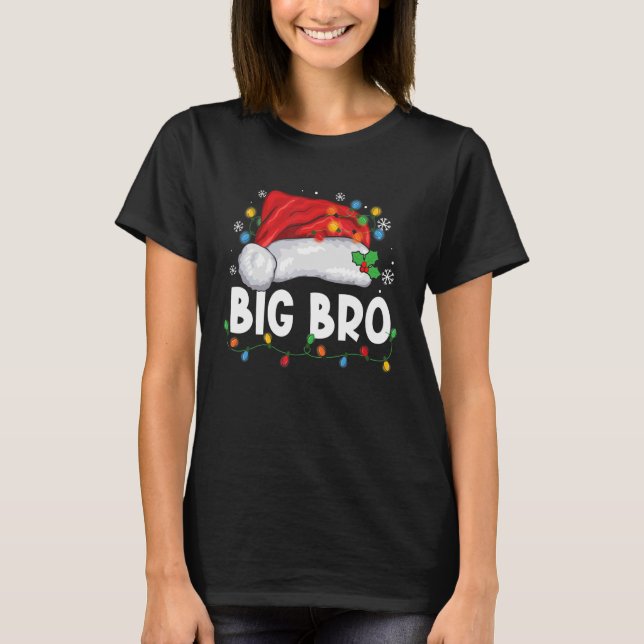 Julfamiljen Matching Pajamas Shirts Big Broth T Shirt (Framsida)