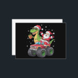 Julfamiljen Matching Santa Lastbil Dinosaur Julkort<br><div class="desc">Julfamiljen Matching Santa Lastbil Dinosaur Boys</div>