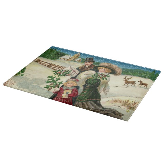 Julfamiljen med skärande vintage (Hörn)