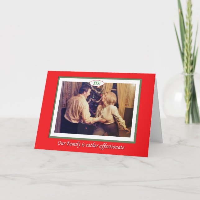 Julfamiljen-påverkan Helgkort (Framsida)