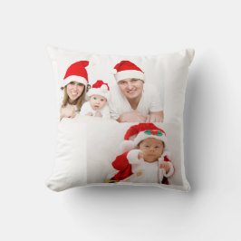Julfamiljen Personlig Photo Collage Santa Kudde