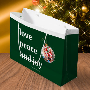 Julfamiljen Photo Kärlek Peace Joy Helgdag
