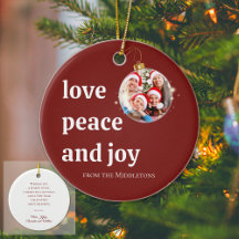Julfamiljen Photo Kärlek Peace Joy Helgdag