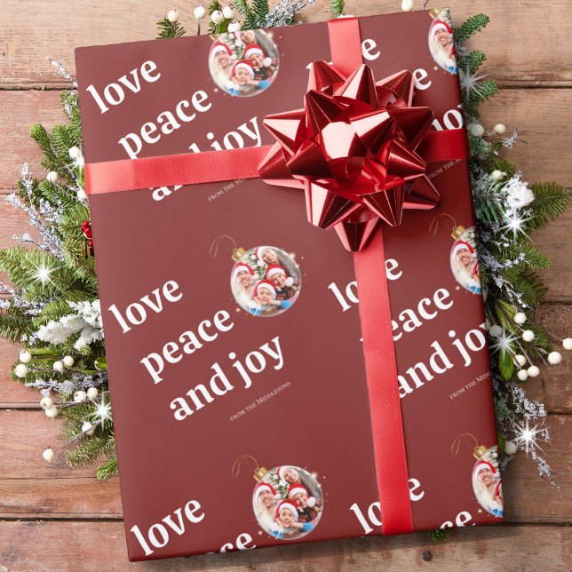 Julfamiljen Photo Kärlek Peace Joy Helgdag Presentpapper (Skapare uppladdad)