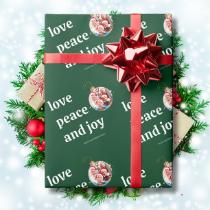 Julfamiljen Photo Kärlek Peace Joy Helgdag Presentpapper