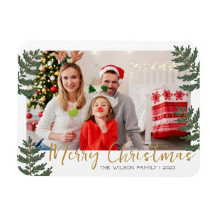 Julfamiljen Photo Merry Magnet