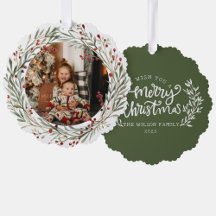 Julfamiljen Photo Watercolor WandeSedan Family