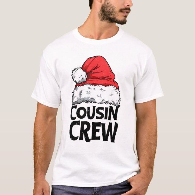 julfamiljen Santa Cousin Crew Matchas Pajama T Shirt (Framsida)