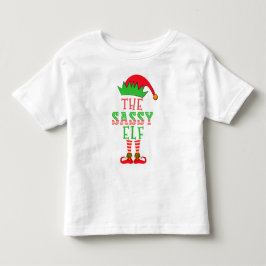 Julfamiljen Sassy Elf Matching Pajama T Shirt