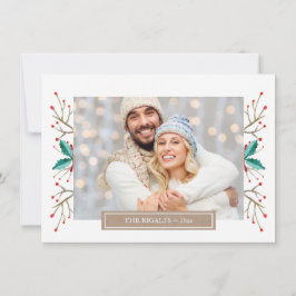 Julfamiljens fotohälsningskort julkort