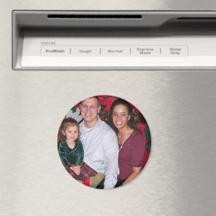 Julfamiljens fotopatallronkylare magnet