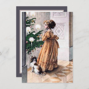 Julfänga, festlig årgång, tillför känslor anteckningskort