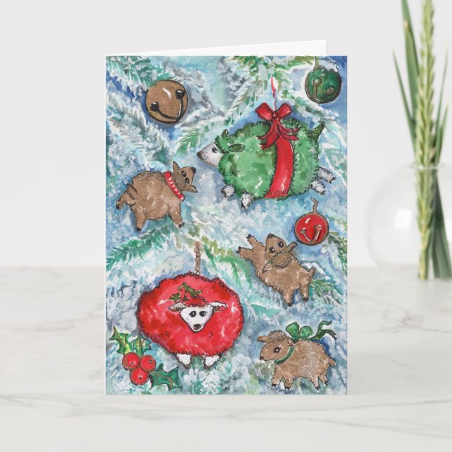 Julfår, allt jag vill ha i julklapp är vi helgkort (Framsida)