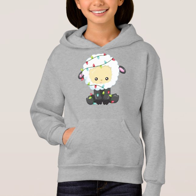 Julfår, Ljus, Cute Sheep T Shirt (Framsida)