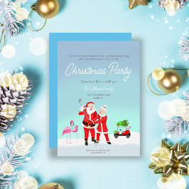 Julfar och fru Claus golfsving inbjudan