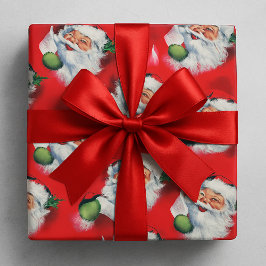 Julfarbror i gammaldags stil kontrollerar julklapp presentpapper