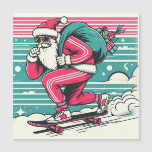 Julfarbror på skateboard