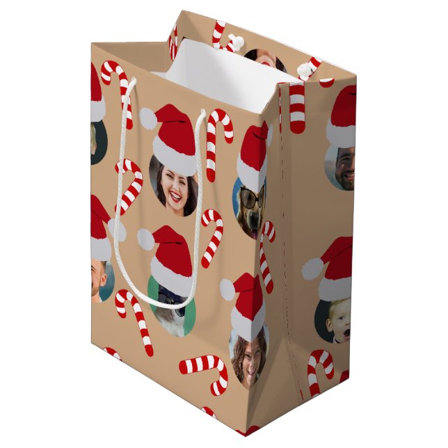 Julfårens fantastiska familj Photo Santa Hats Kraf (Framsidan Vinklad)