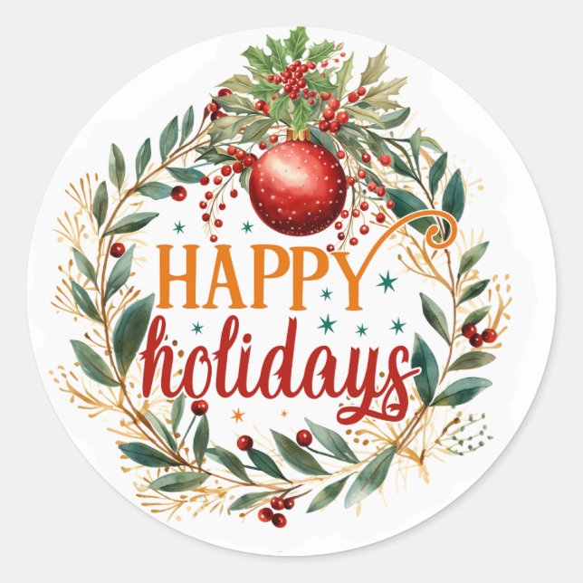 Julfärer Runt Klistermärke (Framsida)