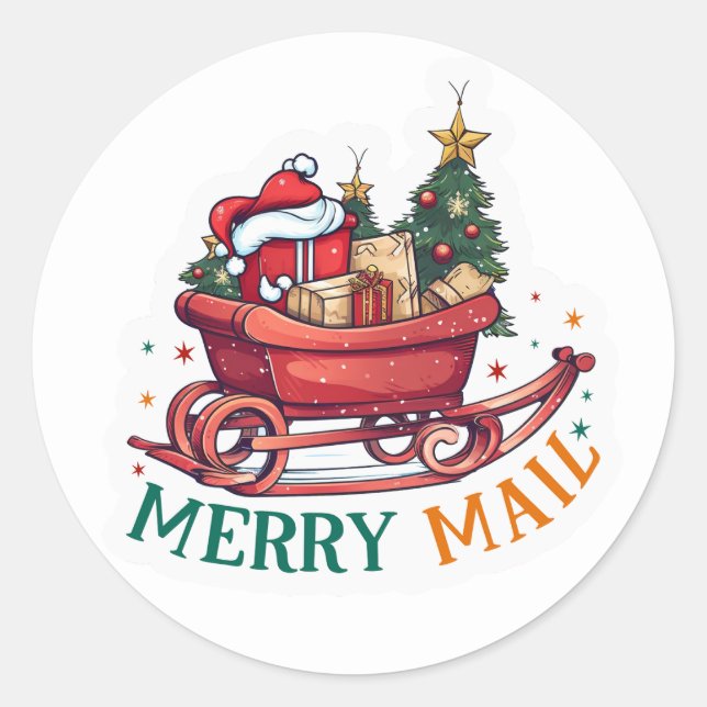 Julfärer Runt Klistermärke (Framsida)