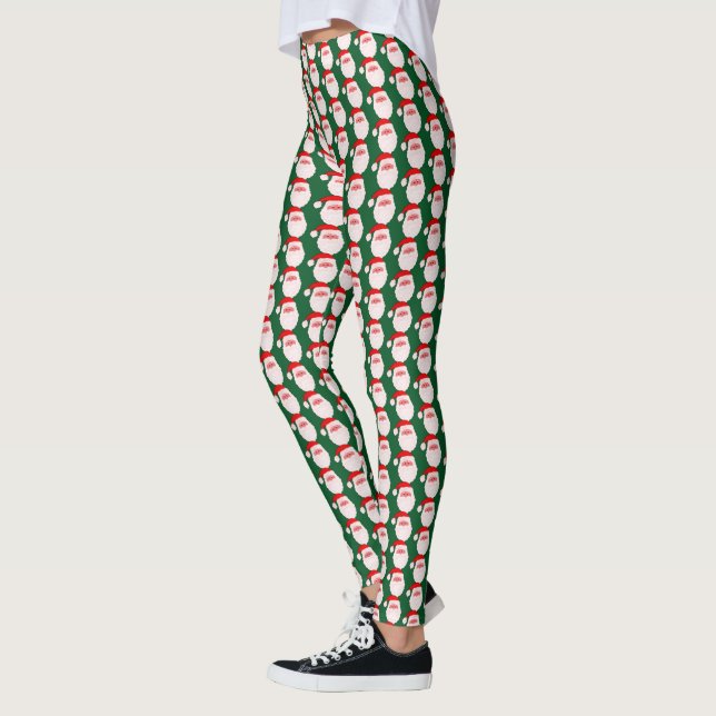 Julfärg, ansikte-balkar leggings (Vänster)