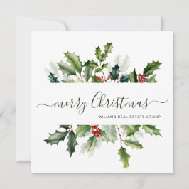 Julfärg: Mistletoe Corporate Hälsning Julkort