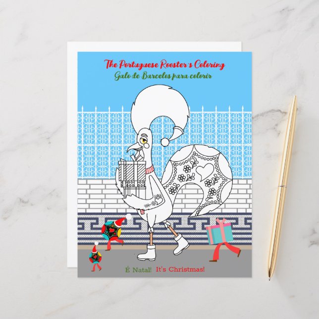 Julfärg - Portugisiska Tupp för barn (Fram/Back In Situ)