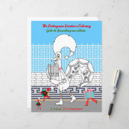 Julfärg - Portugisiska Tupp för barn