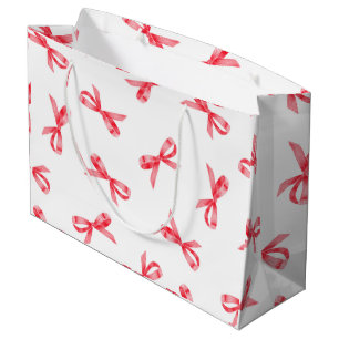 Julfärg Scatter Red Bows w/ White BG