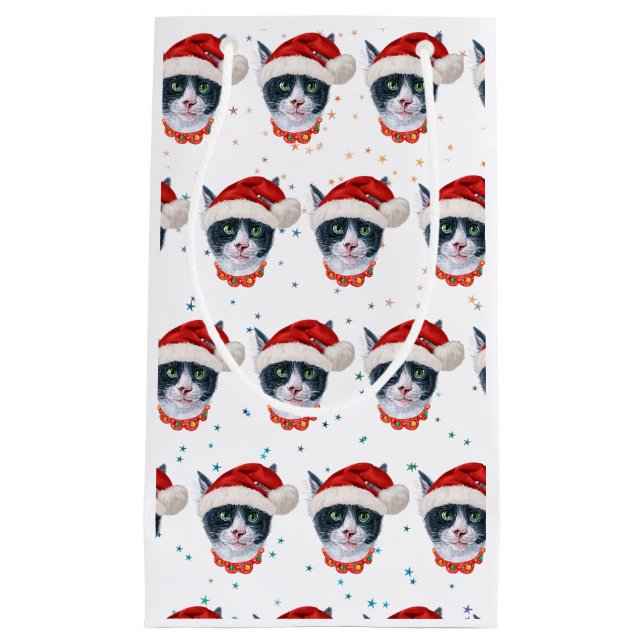 Julfärg, svart och vitt kattvatten (Framsidan)