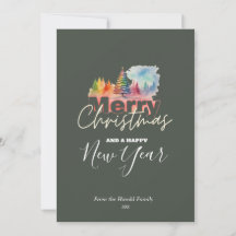 Julfärg Vinter Wonderland Watercolor