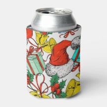 Julfärgade gåvor Red Santa Hats-Helgdagar