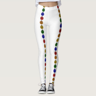 Julfärgade prydnadsföremål leggings