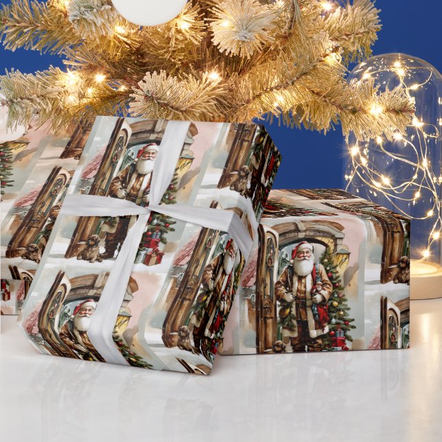 Julfärgen Jultomten med marionett Presentpapper (Helgdagar)