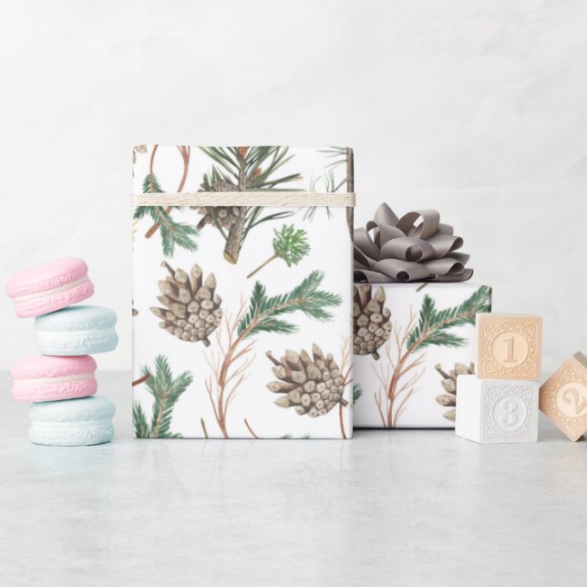 Julfärgen mönster presentpapper (Baby Shower)