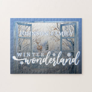 Julfärgen Vinter Wonderland Dekoration Pussel