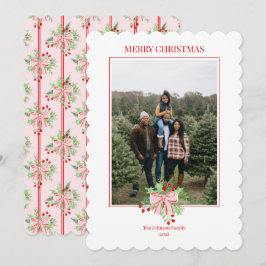Julfärgsberries & Holly-inbjudan Inbjudningar