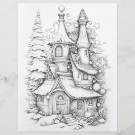 Julfärgsidor, färgning av Vuxen Poster