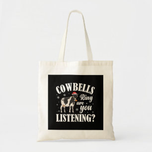 Julfårspreny Cowbells Ring Cow Älskare Julafton Tygkasse