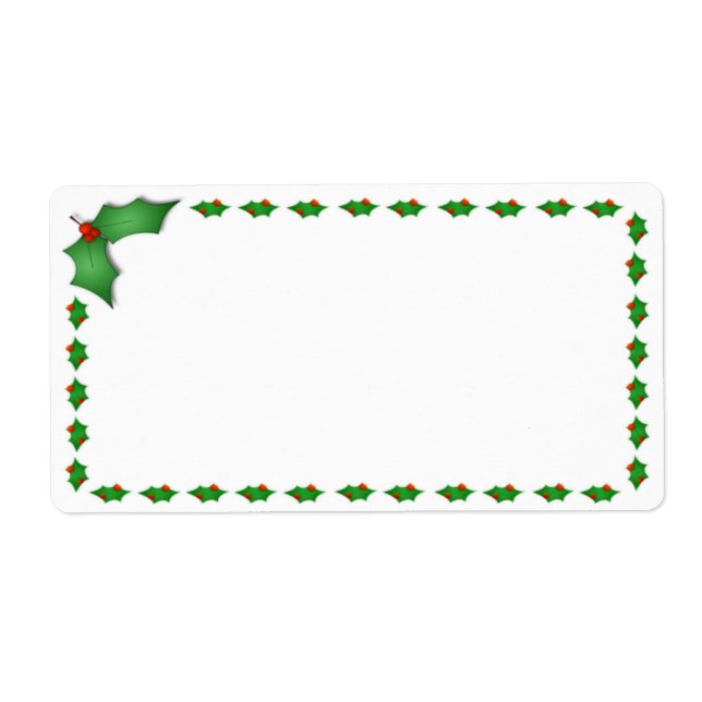 Julfartsetiketter Fraktsedel (Framsidan)