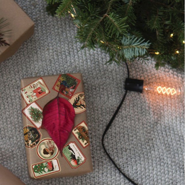 Julfästningar Skrapbooking Journal Planner Klistermärken (Skapare uppladdad)