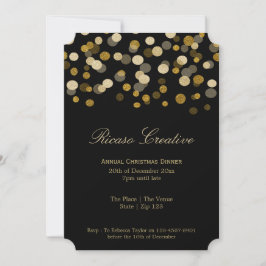 Julfaux Guld Festive Corporate Party Inbjudningar