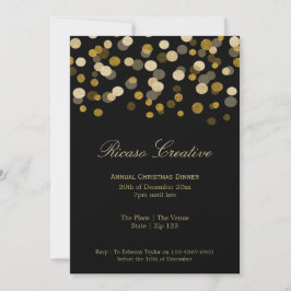 Julfaux Guld Festive Corporate Party Inbjudningar