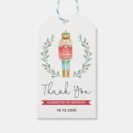 Julfavör för Cute Winter Nutcracker-Helgdag Presentetikett