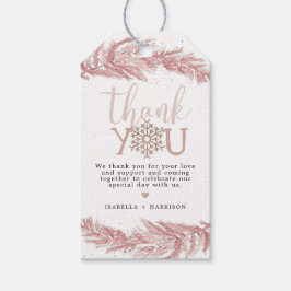 julfavör för den vinterflaggan Gräs Snö Presentetikett