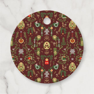 Julfavorittaggar Gåvor Etiketter