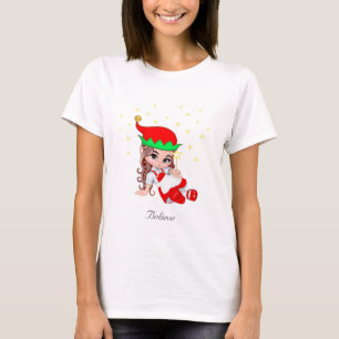 JulFé i rött & stjärnor T Shirt