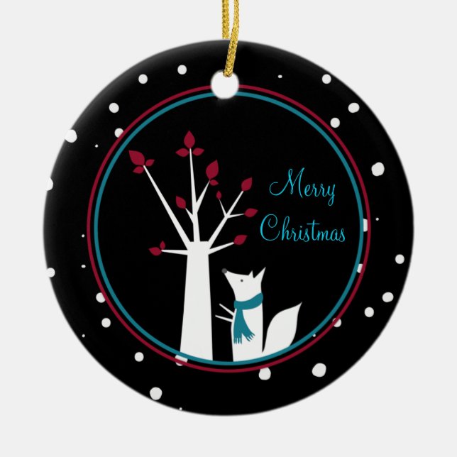 Julfeber och Träd från vår kammare till er Julgransprydnad Keramik (Framsidan)