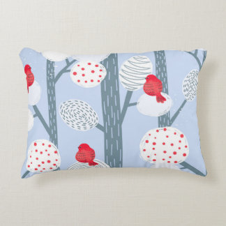 Julfenor, träd, vintage. prydnadskudde